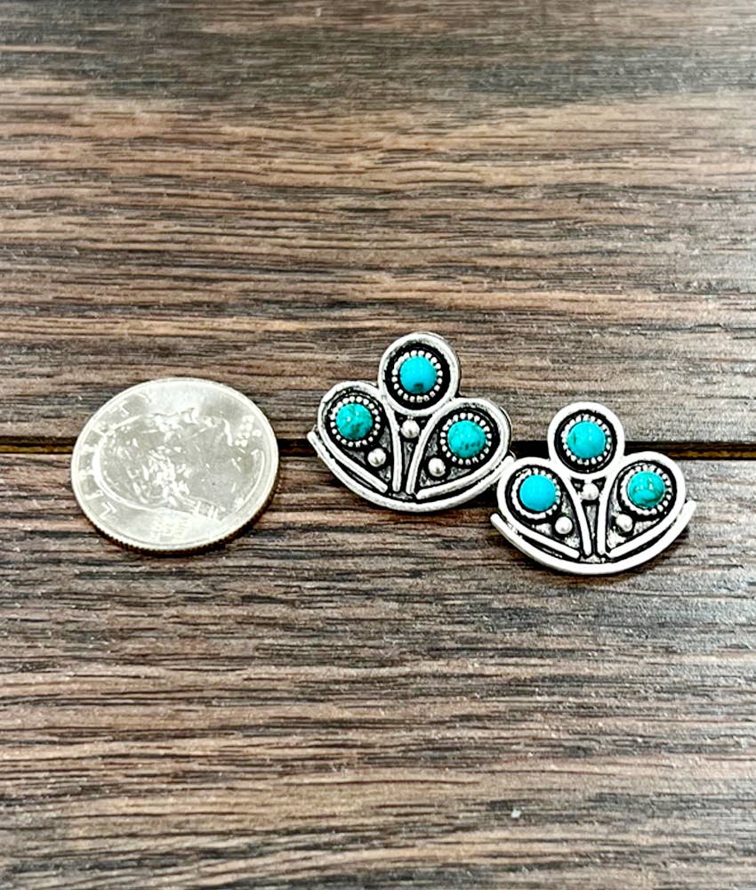 Turquoise blossom Earrings