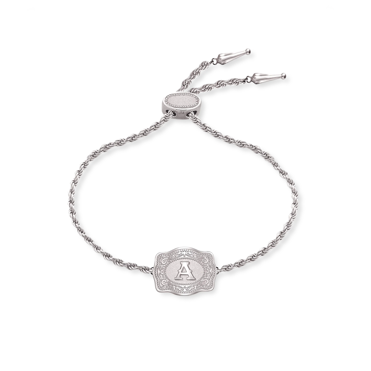 Ultra Mini Belt Buckle Bracelet Silver