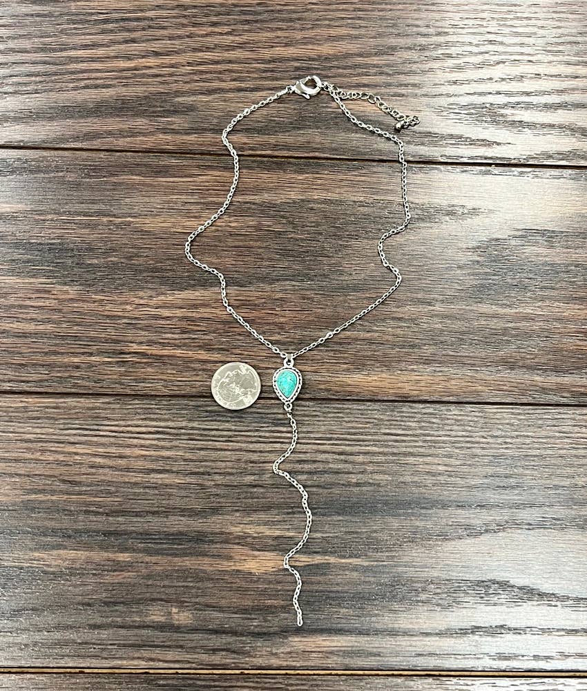 Handmade Drop Turquoise Necklace