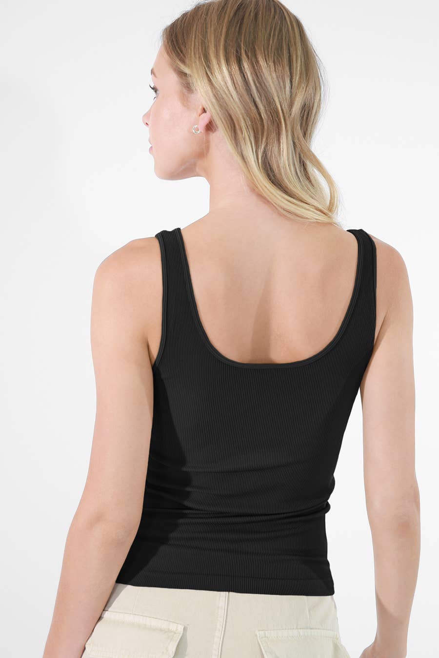 Ribbed Reversible Tank Top