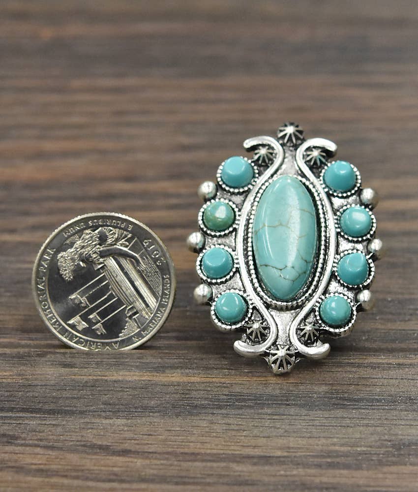Turquoise Adjustable Ring