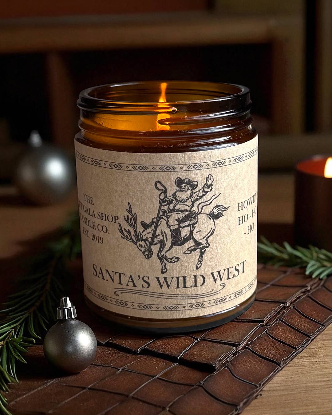 “Santa's Wild West” Western Soy Candle