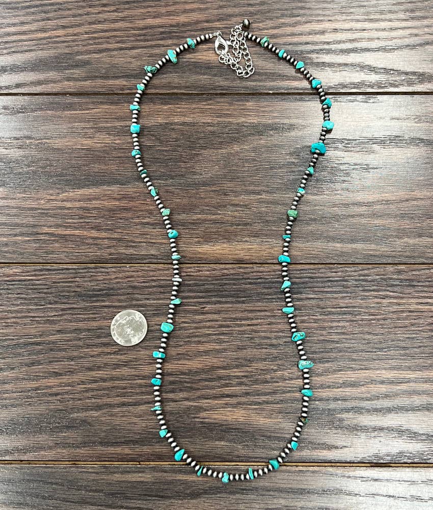 Handmade Navajo Bead, Turquoise Necklace