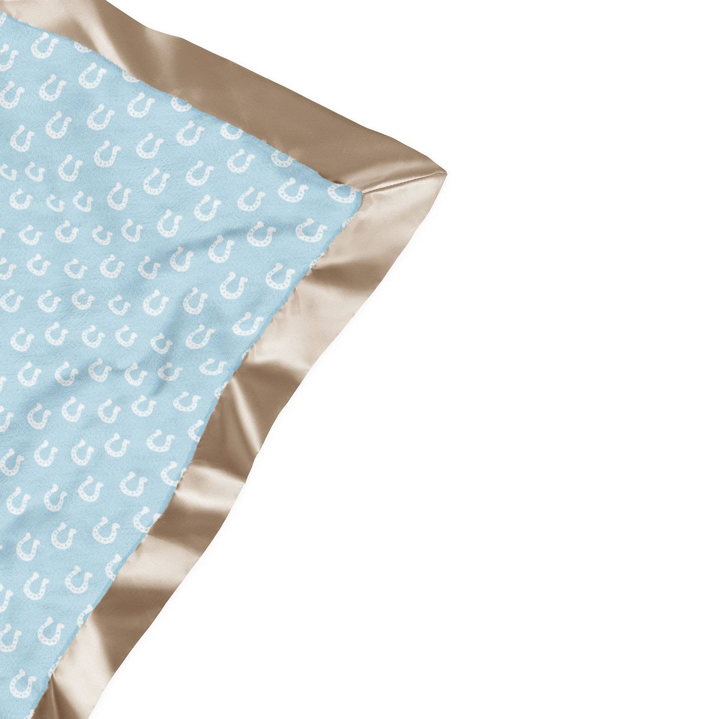 Reversible Boys Blanket Howdy Partner Blue