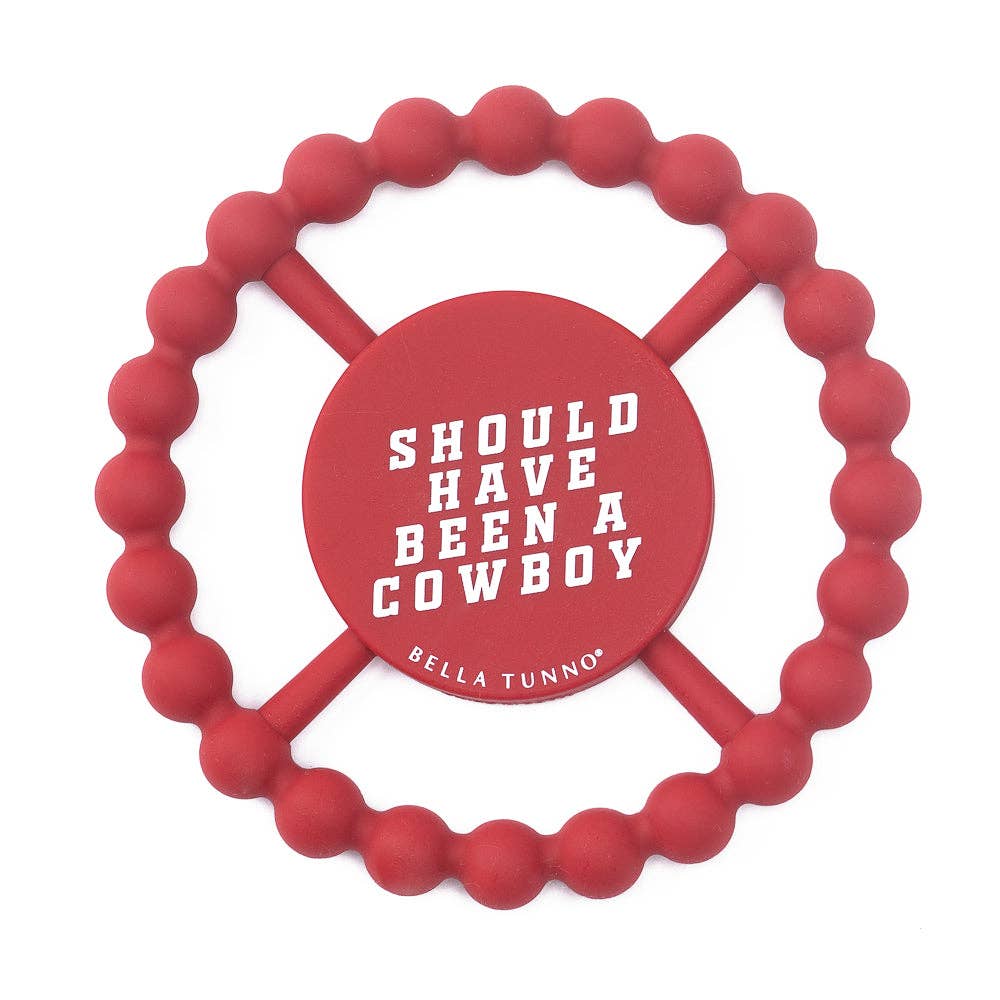 Cowboy Happy Teether: Red