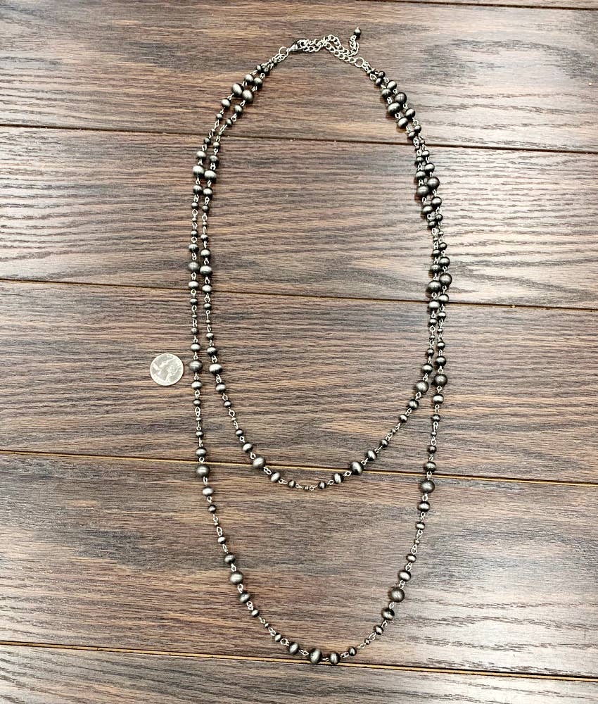 Navajo Bead Necklace (2 Layer)