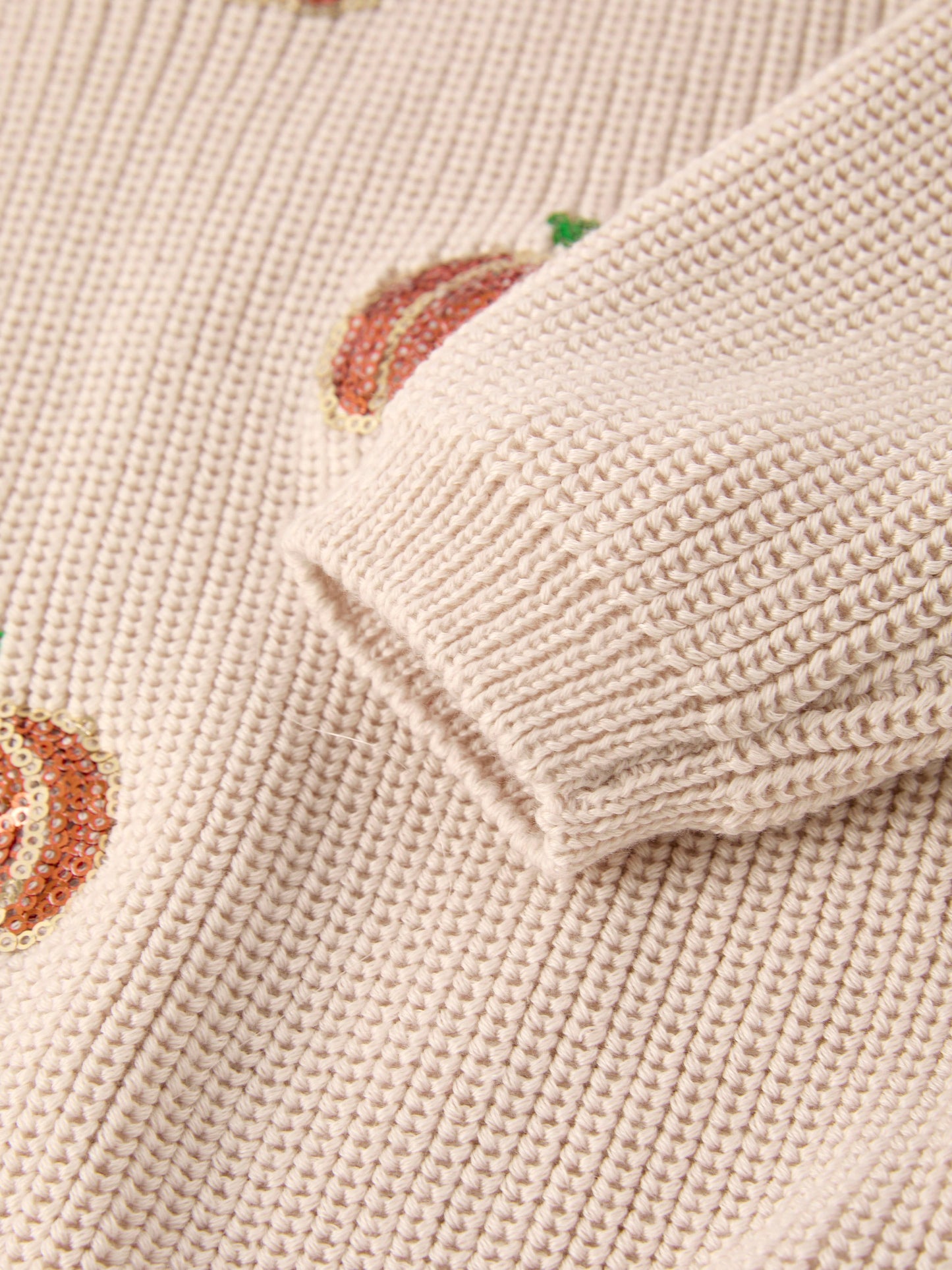 Thanksgiving Pumpkin Sequin Sweater