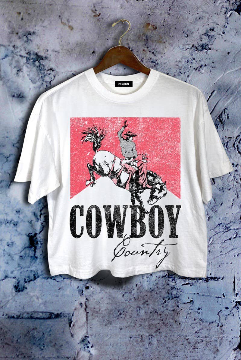 Cowboy Country Crop Tee