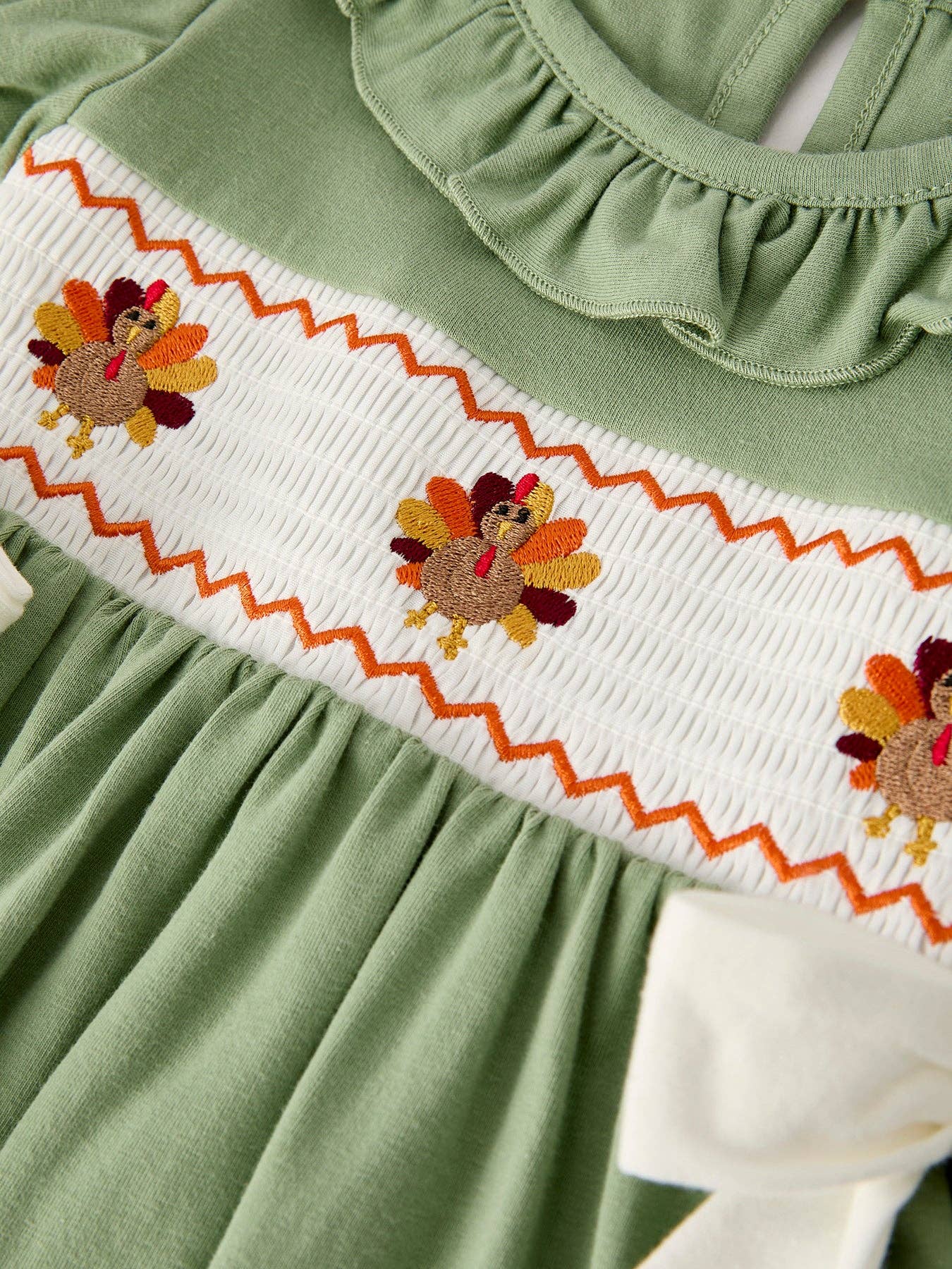 Thanksgiving Turkey Smock Dress