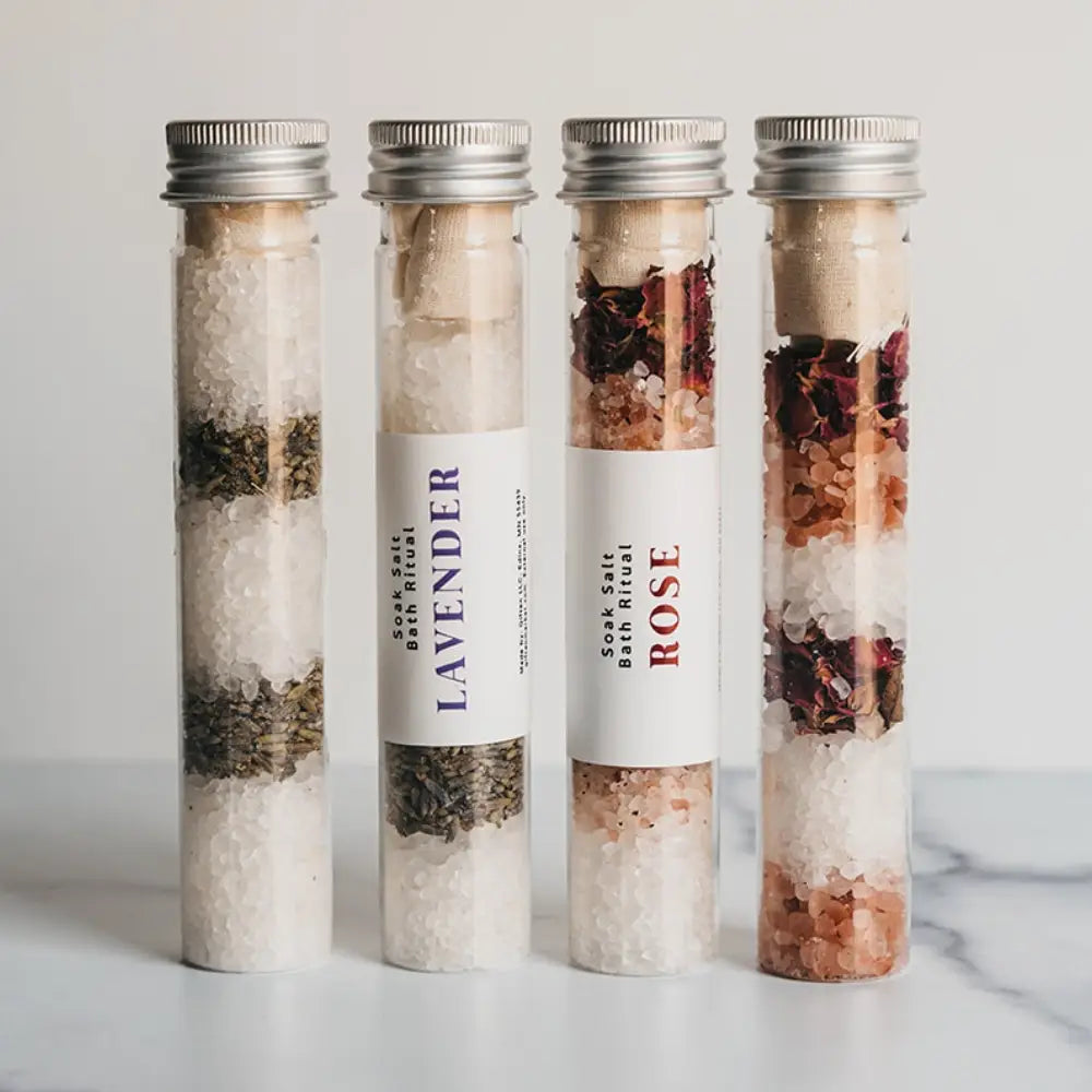 Botanical Bath Salt Tube - Rose