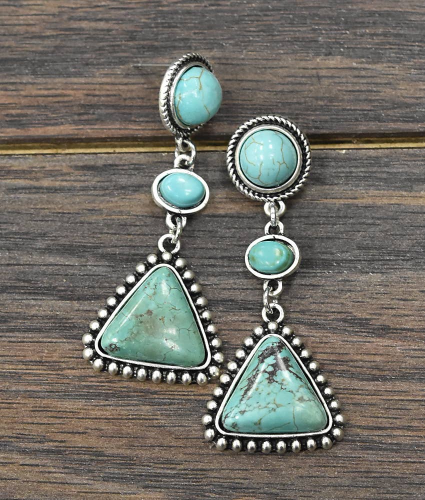 Turquoise Post Earrings