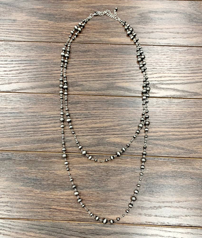 Navajo Bead Necklace (2 Layer)