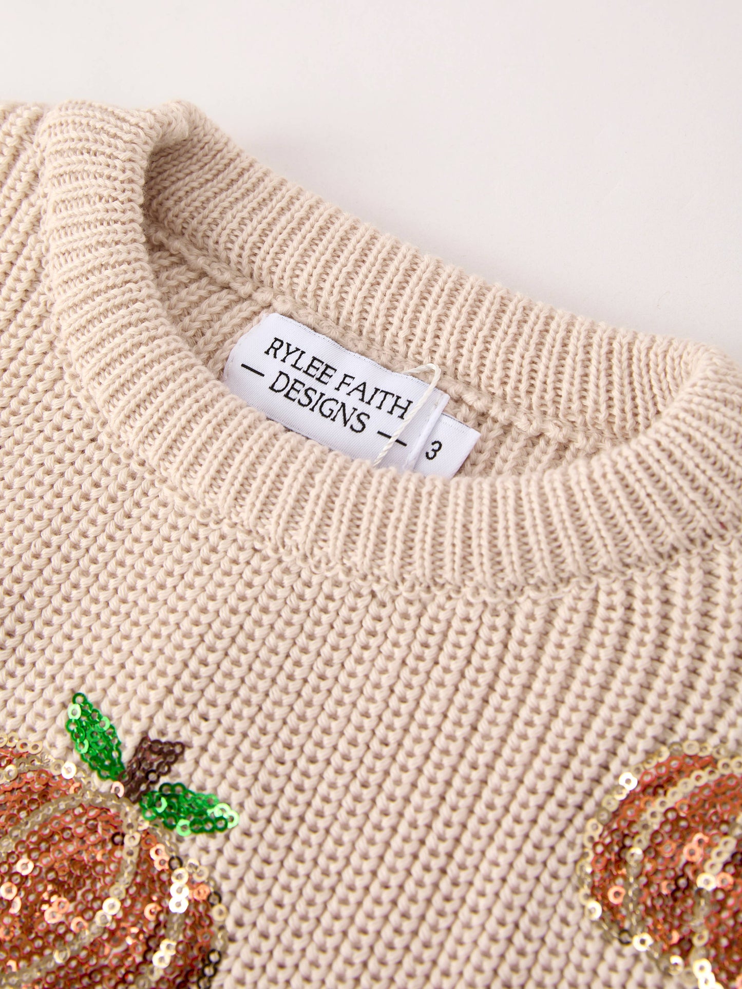 Thanksgiving Pumpkin Sequin Sweater
