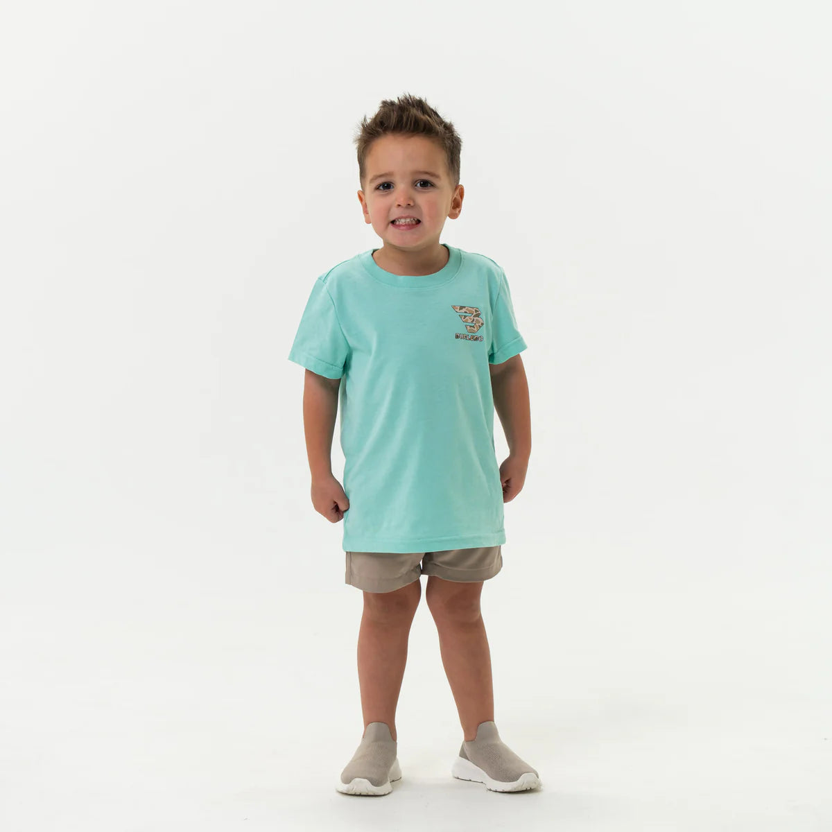 Youth Tee - Mallard Camo Dog - Island Reef