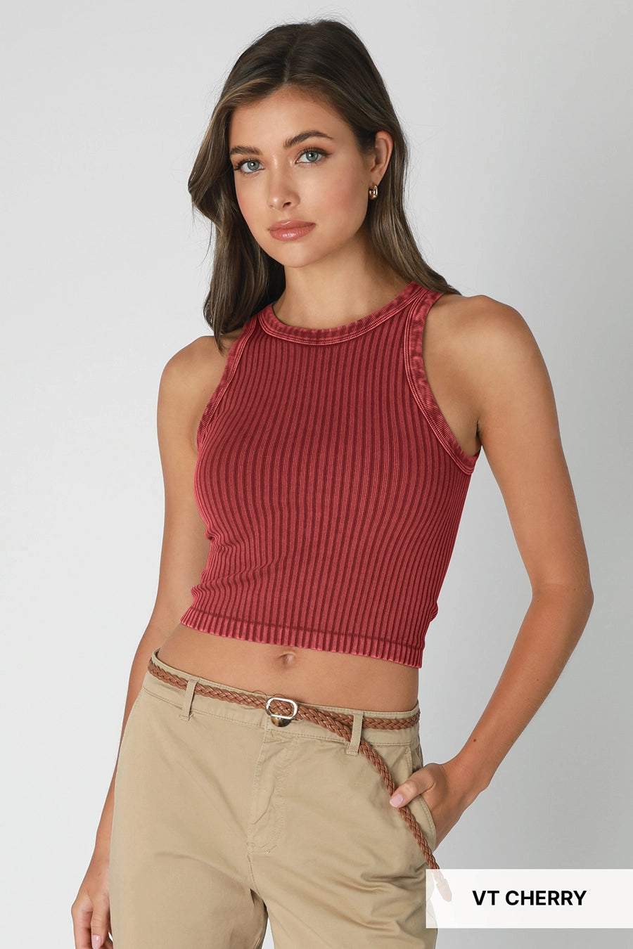 Vintage Wide Ribbed Tank Top