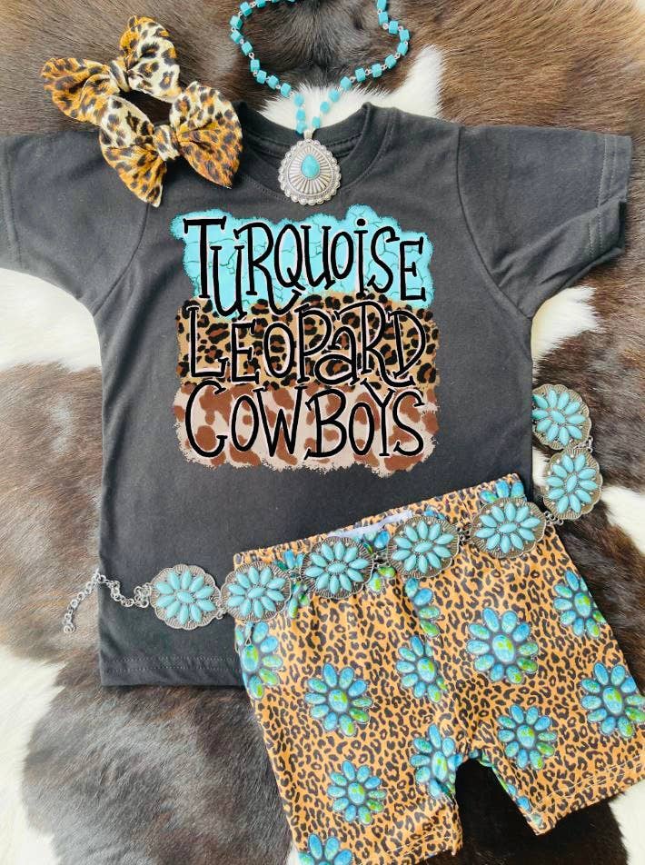 Turquoise leopard COWBOYS