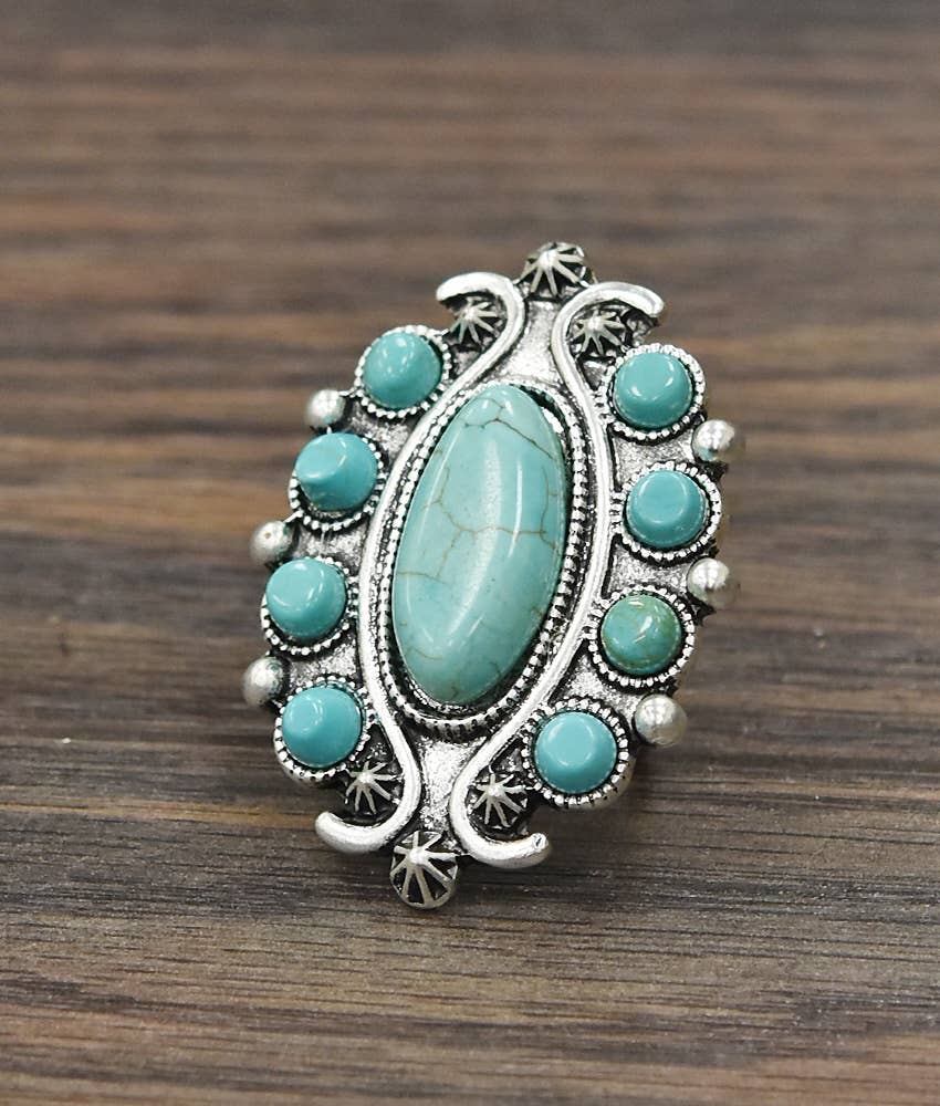 Turquoise Adjustable Ring