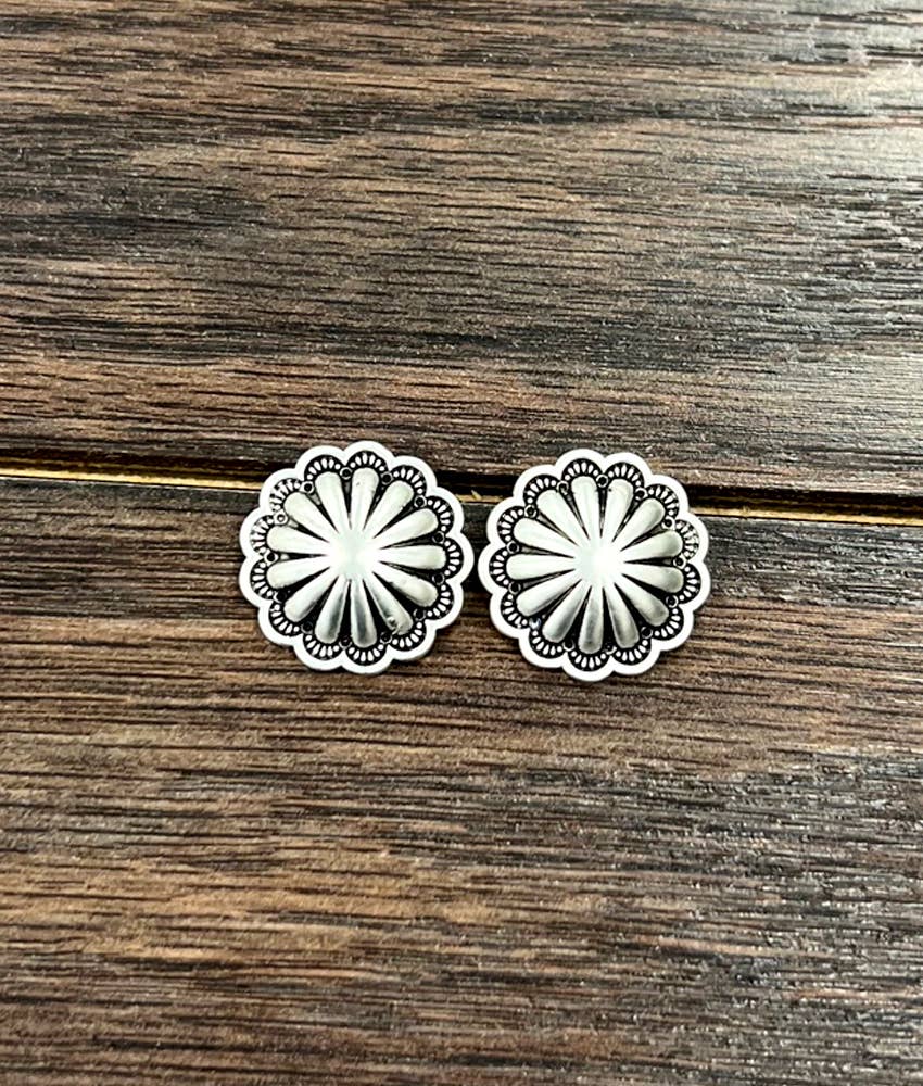 Concho Stud Earrings
