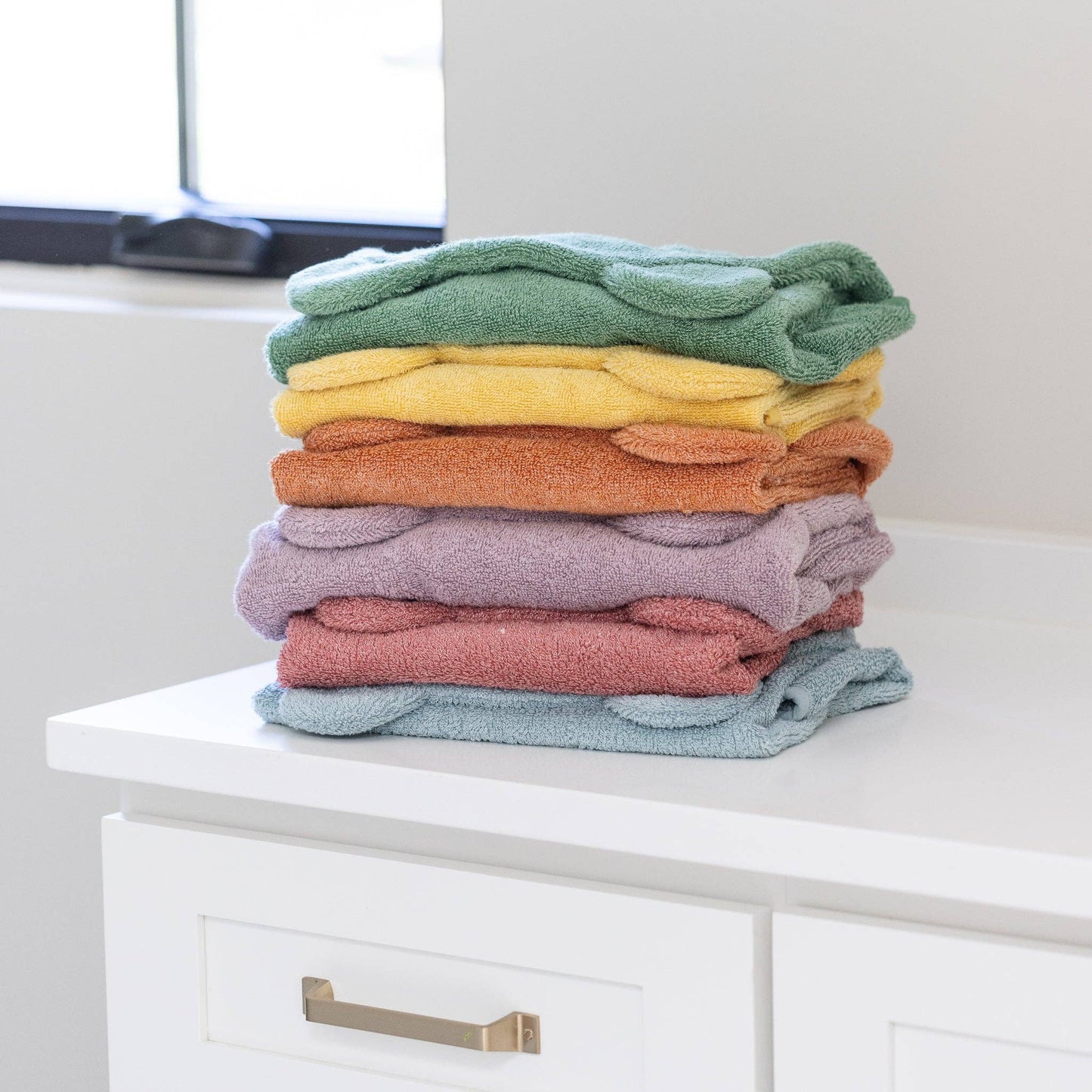 Hooded Towel + Wash Mitt Set Fog Blue