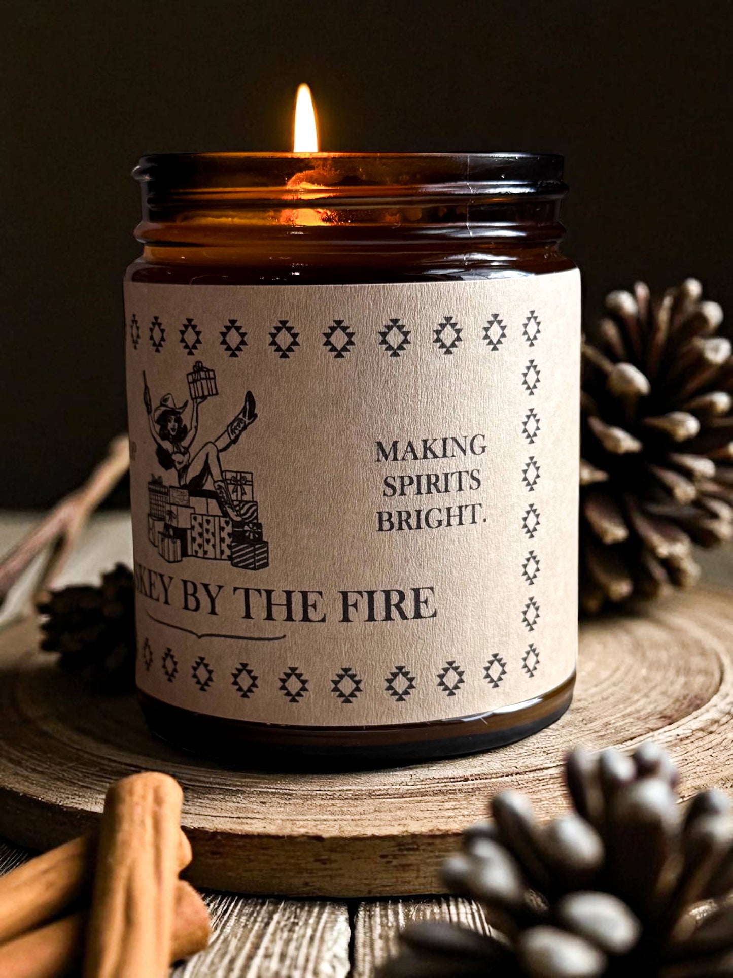 “Whiskey By The Fire” Western Soy Candle