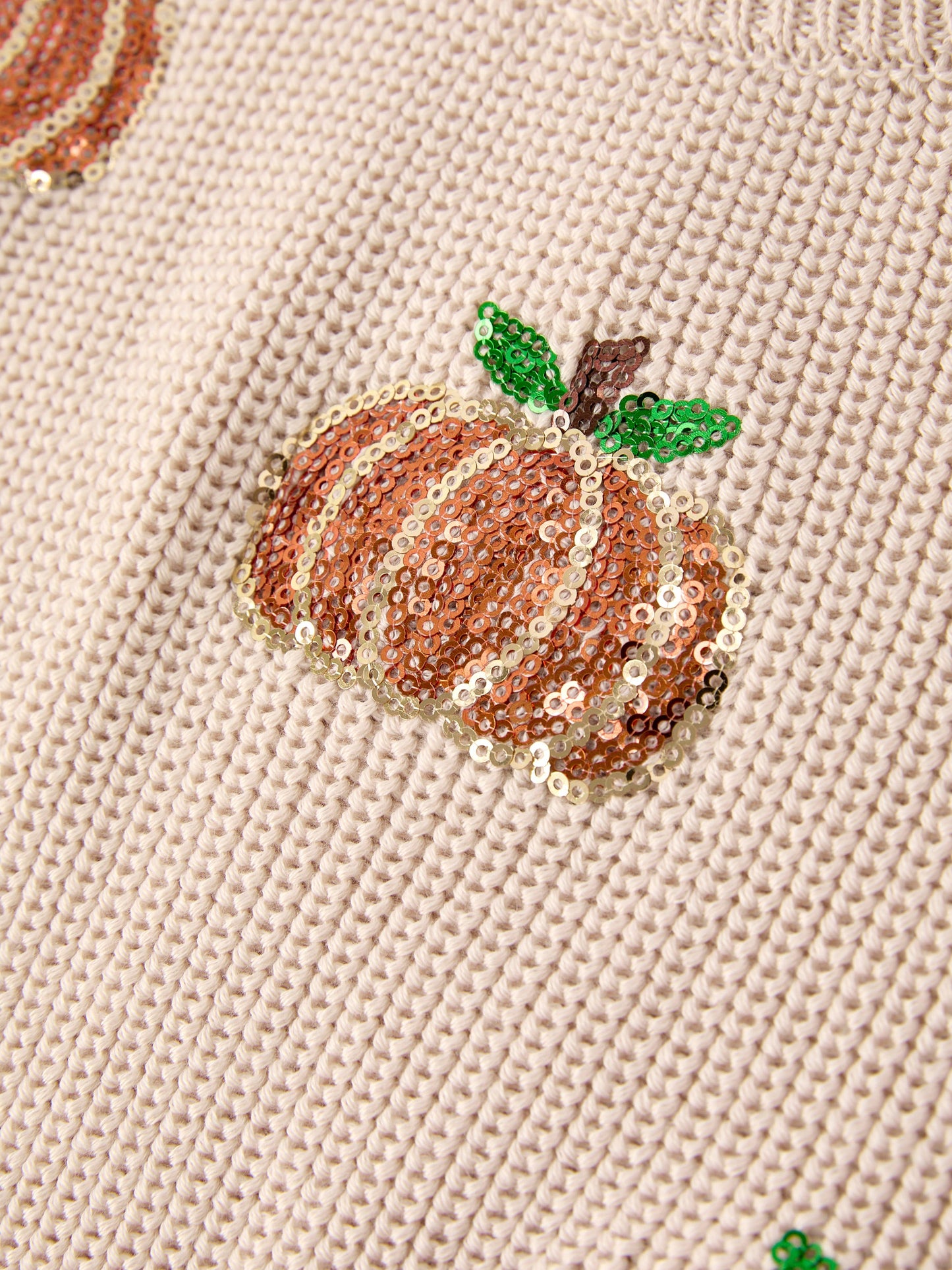 Thanksgiving Pumpkin Sequin Sweater