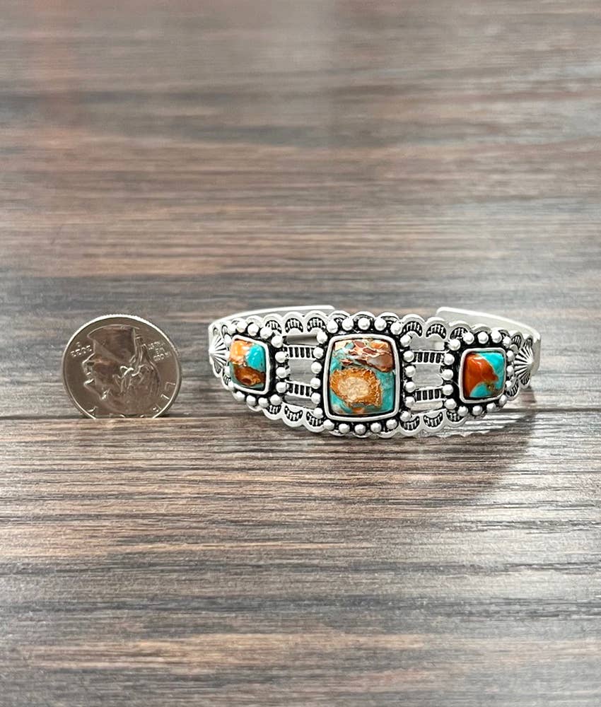 Gemstone Cuff Bracelet