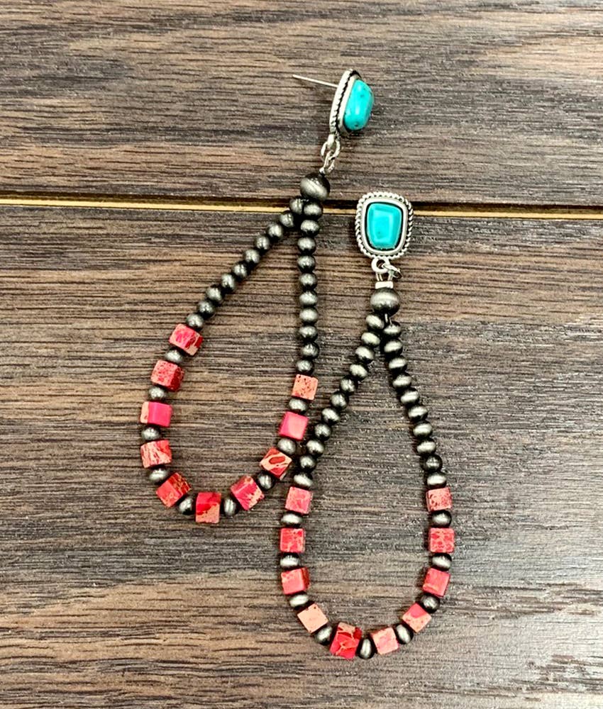 Navajo Gemstone Earrings