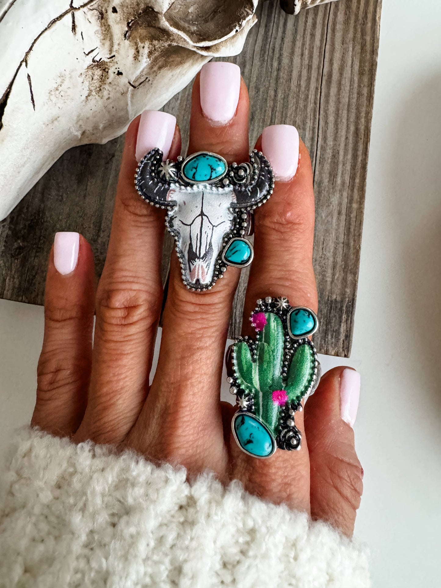 Western Pendant Adjustable Ring - STEER