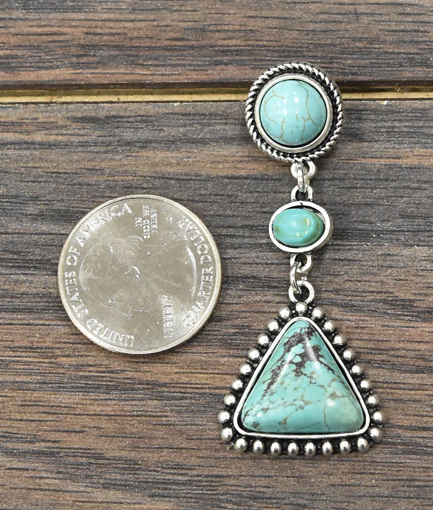 Turquoise Post Earrings