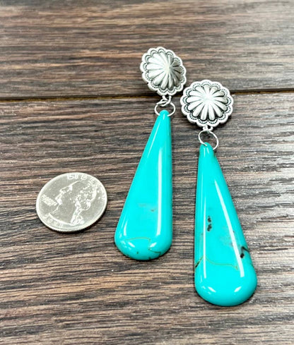 3.6" Western Post Earrings