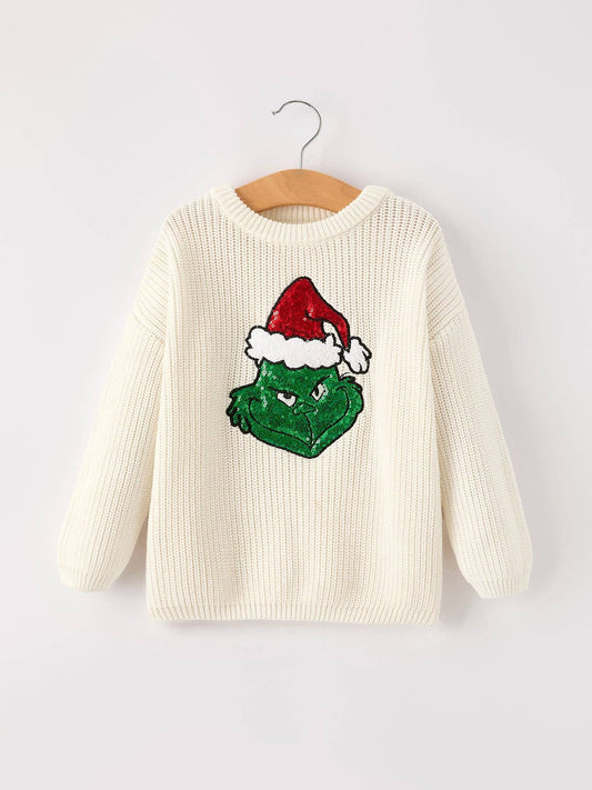 Girls Grinch Sweater