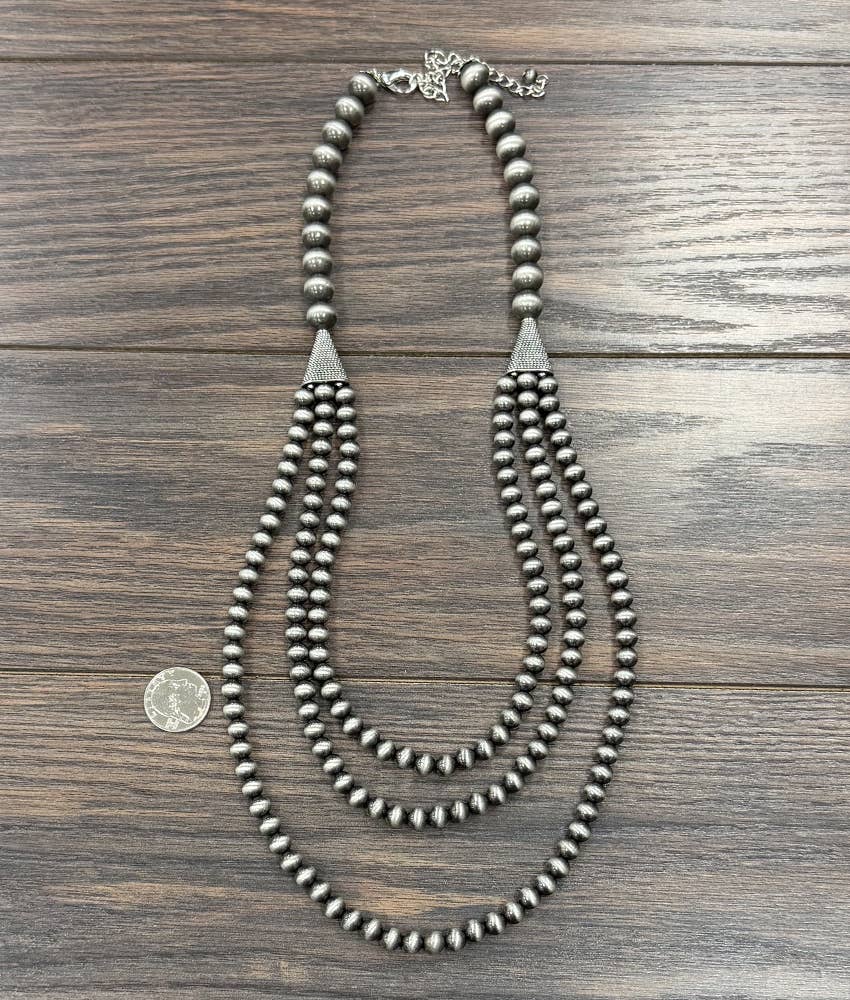 30" Western Bead Layered Necklace
