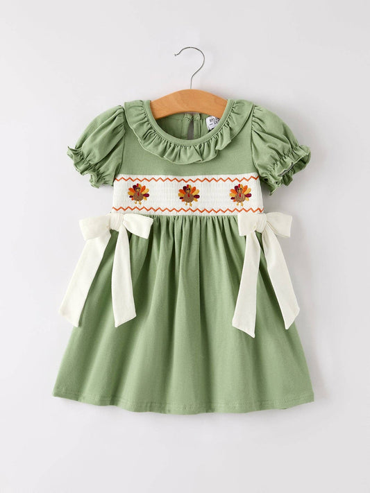 Thanksgiving Turkey Smock Dress