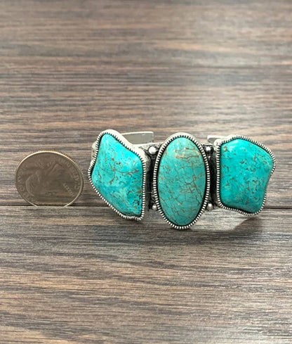 Turquoise Cuff Bracelet chunky