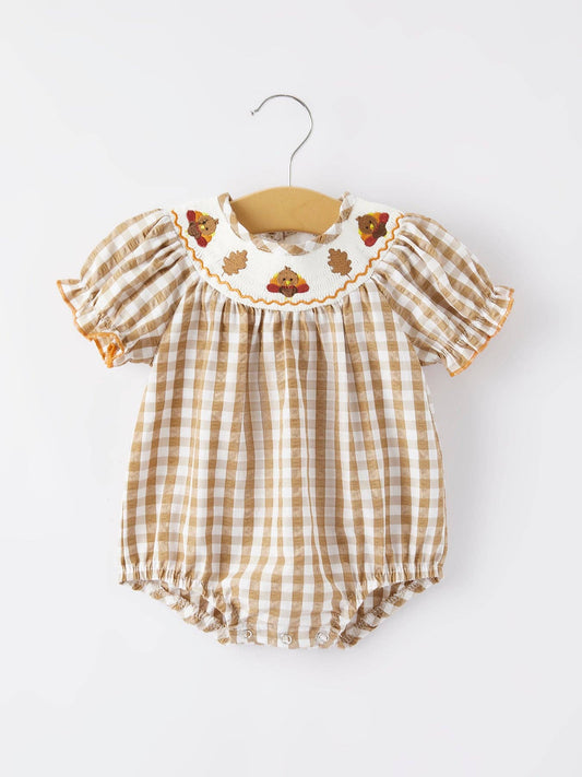 Thanksgiving Smocking Romper