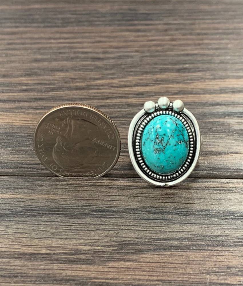 Turquoise round ring