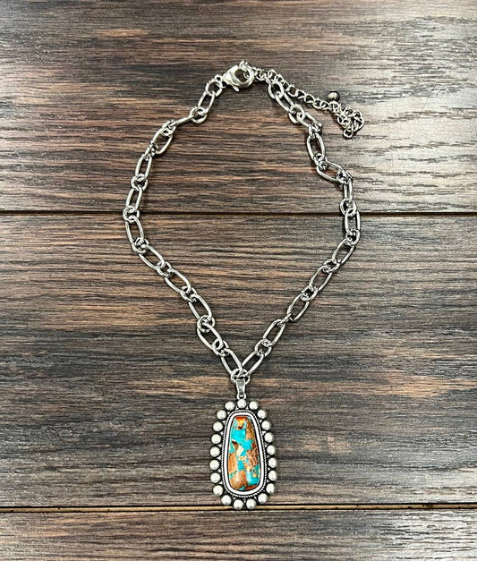 15" Western Gemstone Necklace