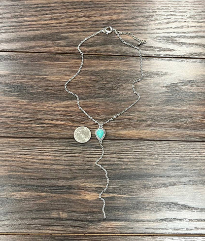 Handmade Drop Turquoise Necklace