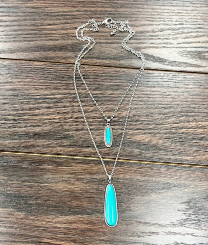 20" Western Turquoise Necklace