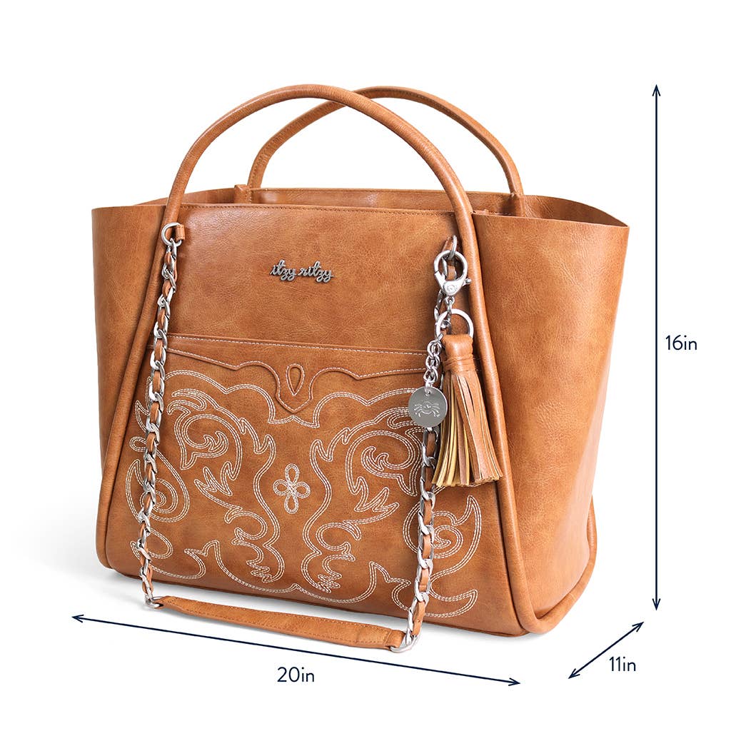 Nash Saddle Boss Tote™ - Western Vegan Leather Tote