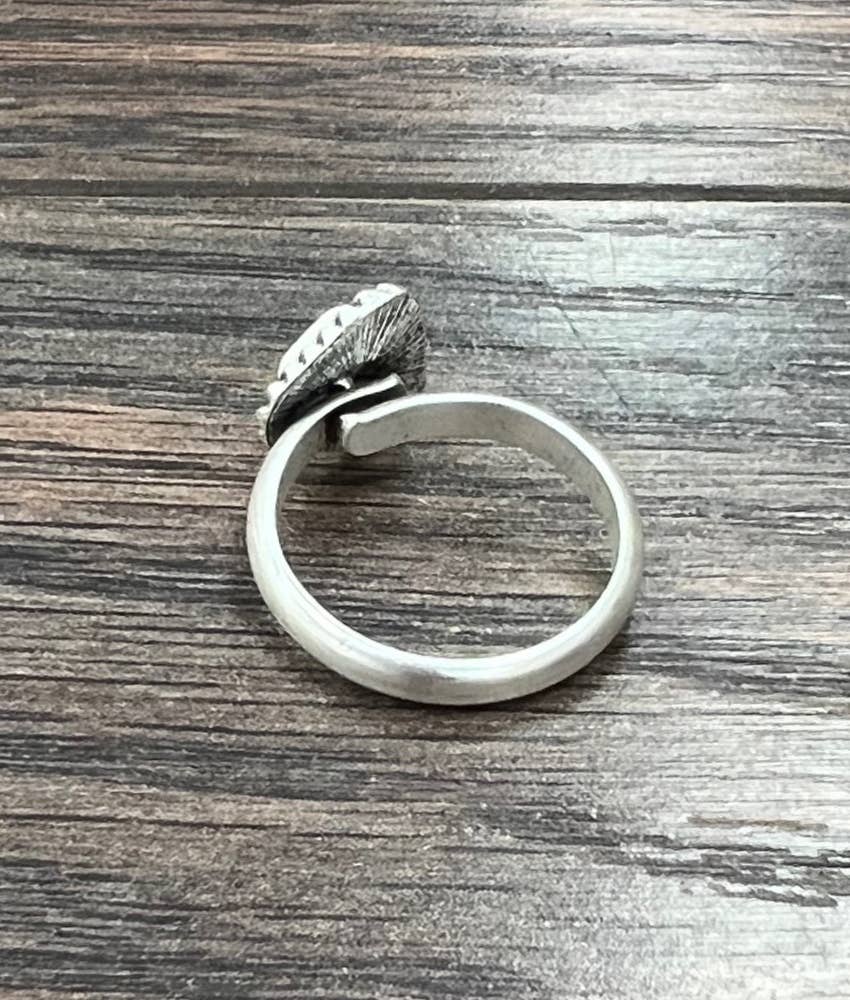 White Turquoise Adjustable Ring