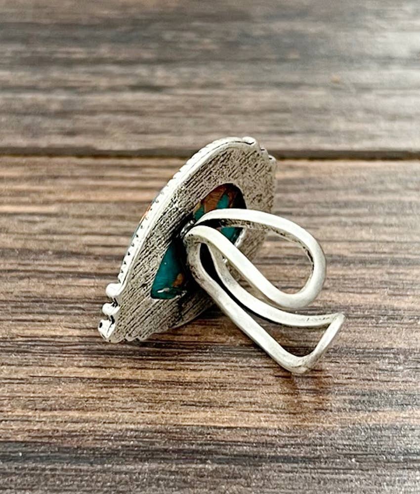 Teardrop Gemstone Ring