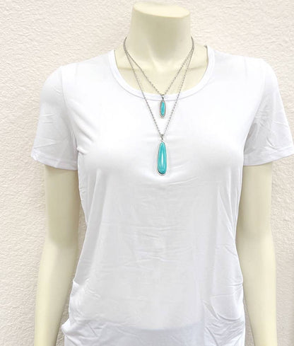 20" Western Turquoise Necklace