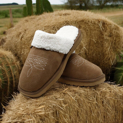 Boot-stitch Slipper