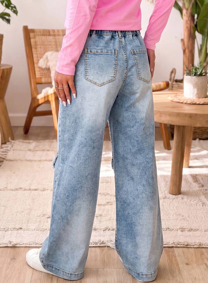 Sammy Wide Leg Pocketed Jeans
