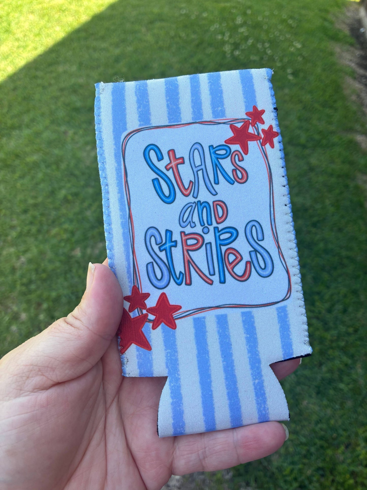 Stars and Stripes koozie