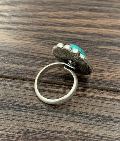 Turquoise round ring