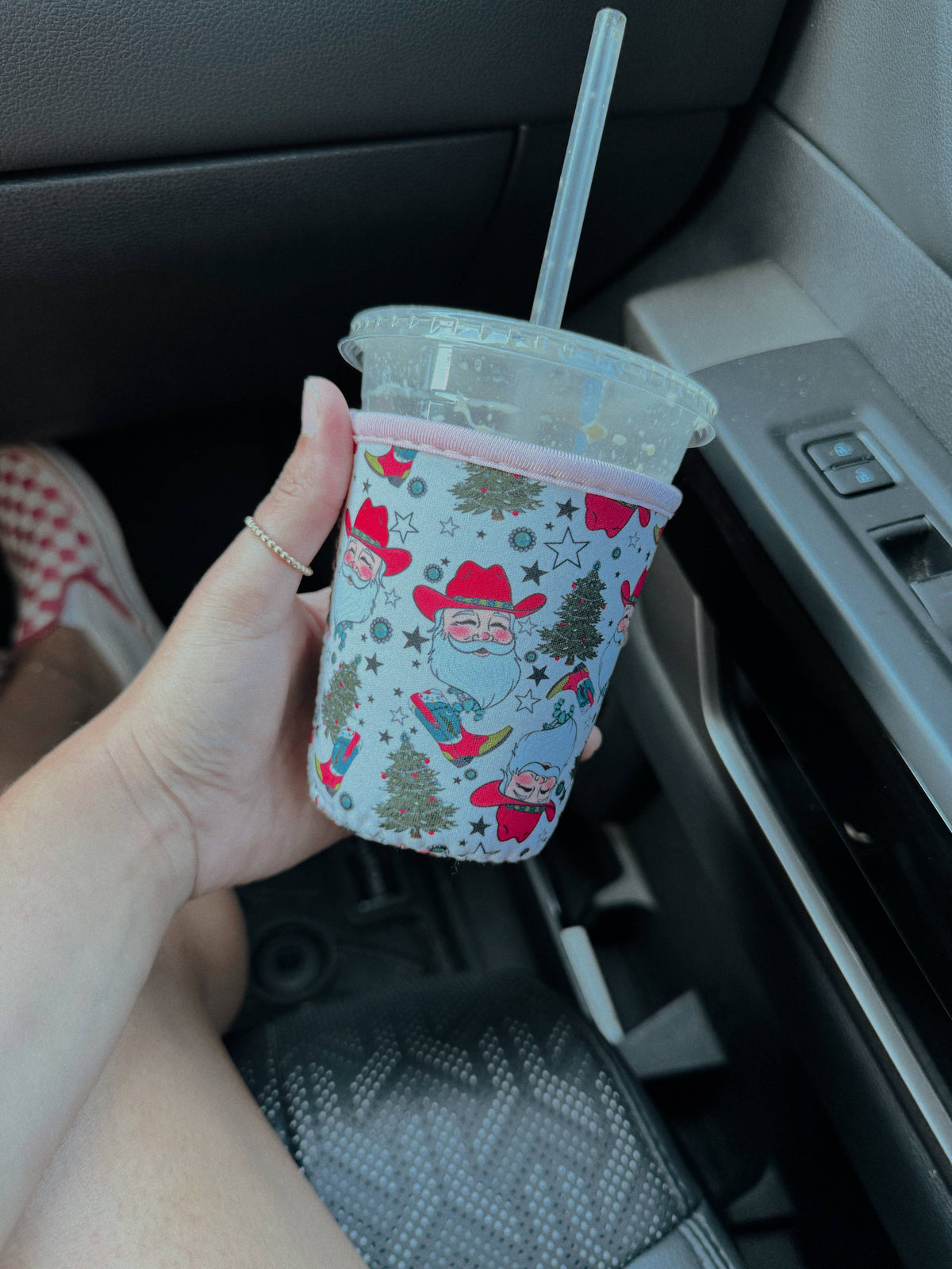 JOLLY GOOD SANTA COFFEE COOZIE: Medium
