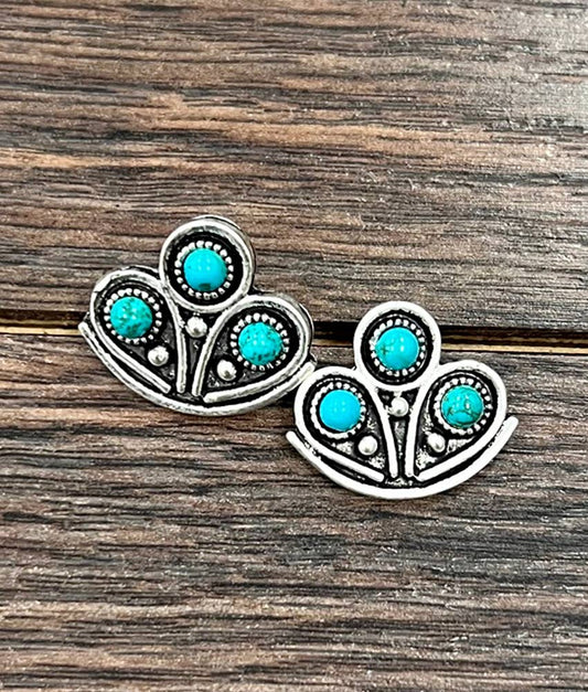 Turquoise blossom Earrings