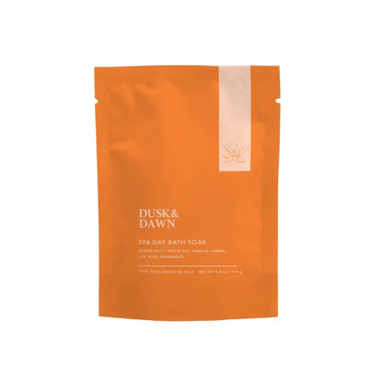 Spa Day Bath Soak - Epsom Salt + White Tea Pouch + Vanilla